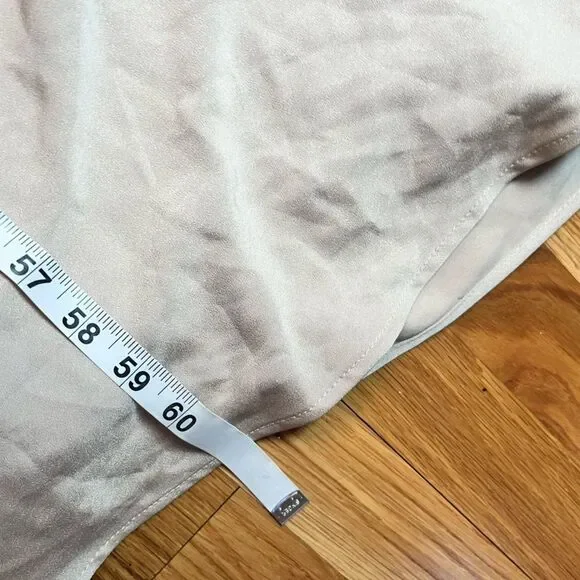 La Femme Satin Evening Dress with Lace and Scoop Neckline Size 8 - Picture 6 of 7